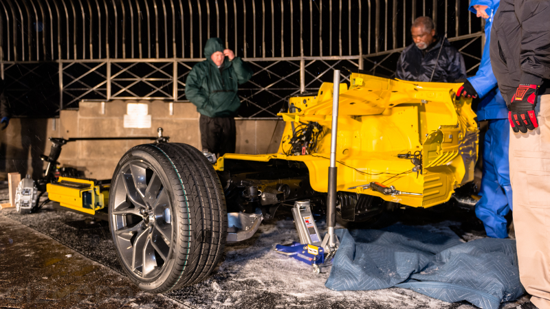 Illustration for article titled Ford Built A Mustang On Top Of The Empire State Building Last Night